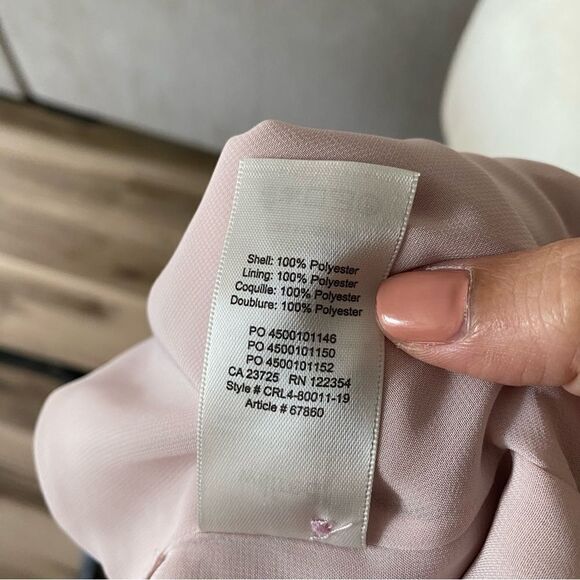 Wilfred Aritzia Ninette Ruffle Wrap Dress in Powder Pink size S - Picture 7 of 10